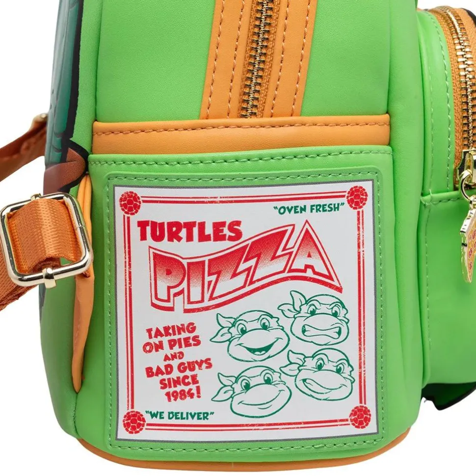 Teenage Mutant Ninja Turtles - Michelangelo Cosplay 10" Faux Leather Mini Backpack
