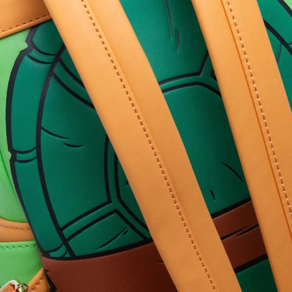 Teenage Mutant Ninja Turtles - Michelangelo Cosplay 10" Faux Leather Mini Backpack