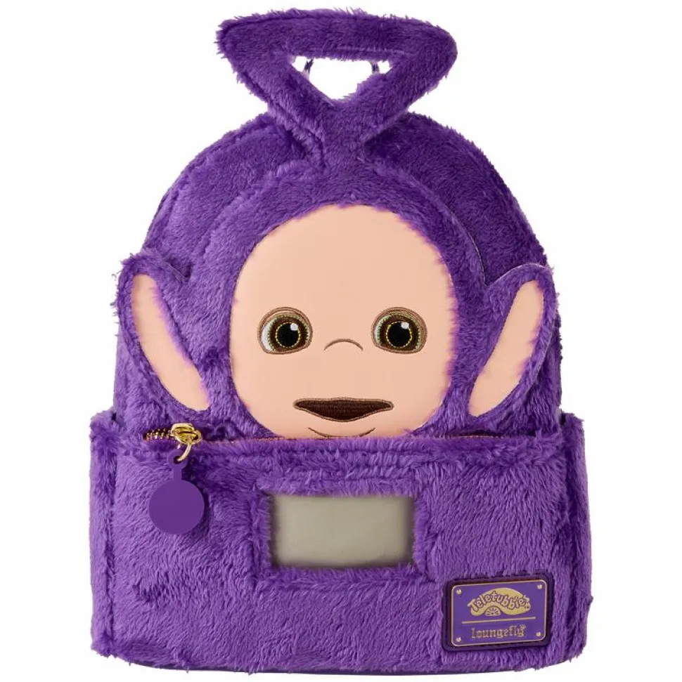 Teletubbies - Tinky-Winky Plush Cosplay Light Up 10" Faux Leather Mini Backpack