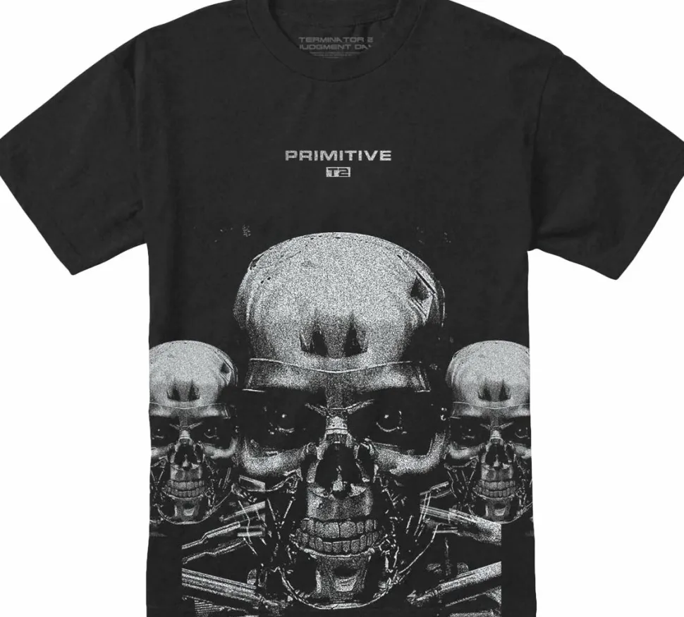 Terminator 2: Judgement Day - Terminator x Primitive Terminator Washed Black T-Shirt