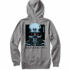 Terminator 2: Judgement Day - Terminator x Primitive Machine Heather Grey Sweatshirt Hoodie