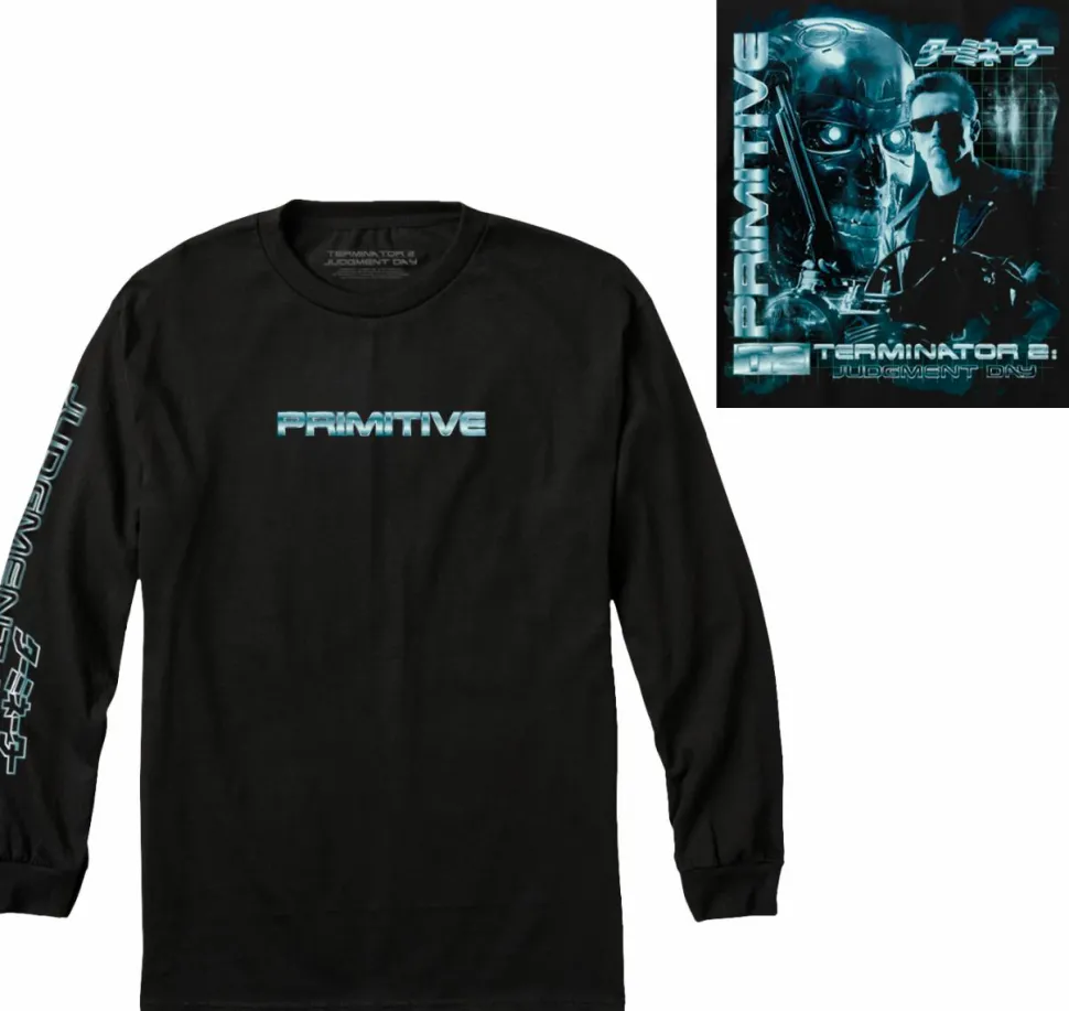 Terminator 2: Judgement Day - Terminator x Primitive Box Set Black Long Sleeve T-Shirt
