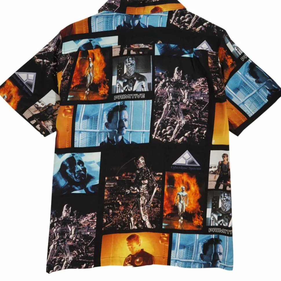 Terminator 2: Judgement Day - Terminator x Primitive No Fate Woven Black Shirt