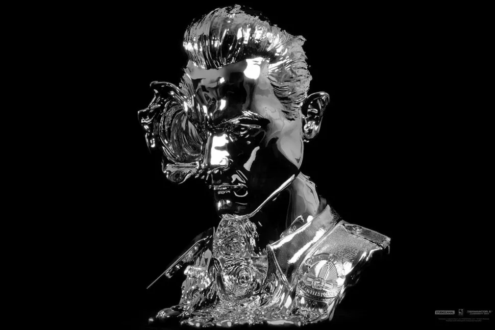 Terminator 2: Judgement Day - T-1000 Art Mask Liquid Metal Edition 1:1 Scale Life-Size Bust
