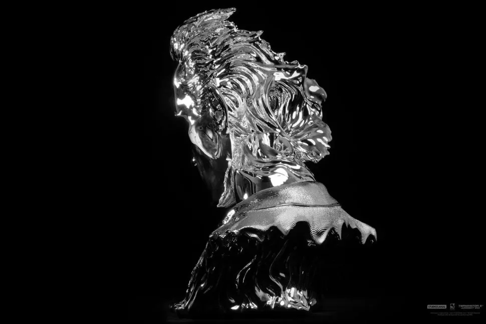 Terminator 2: Judgement Day - T-1000 Art Mask Liquid Metal Edition 1:1 Scale Life-Size Bust