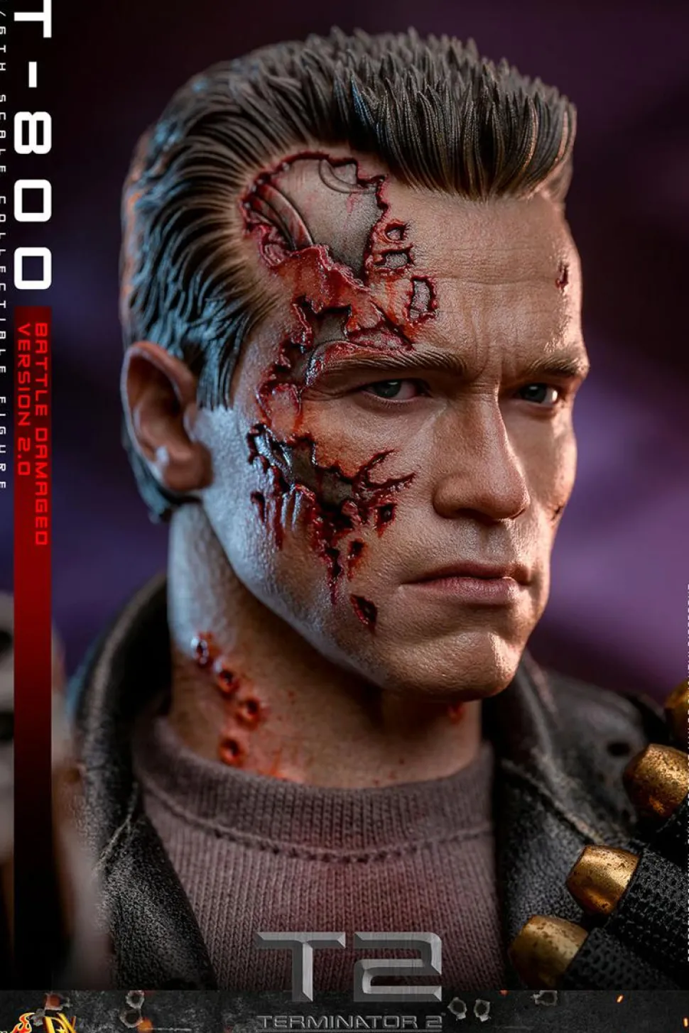 Terminator 2: Judgment Day - T-800 (Battle Damaged Version 2.0) 1/6th Scale Hot Toys Action Figure