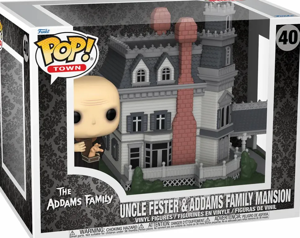 The Addams Family (1964) - Uncle Fester & Addams Family Mansion Pop! Town Vinyl Figure