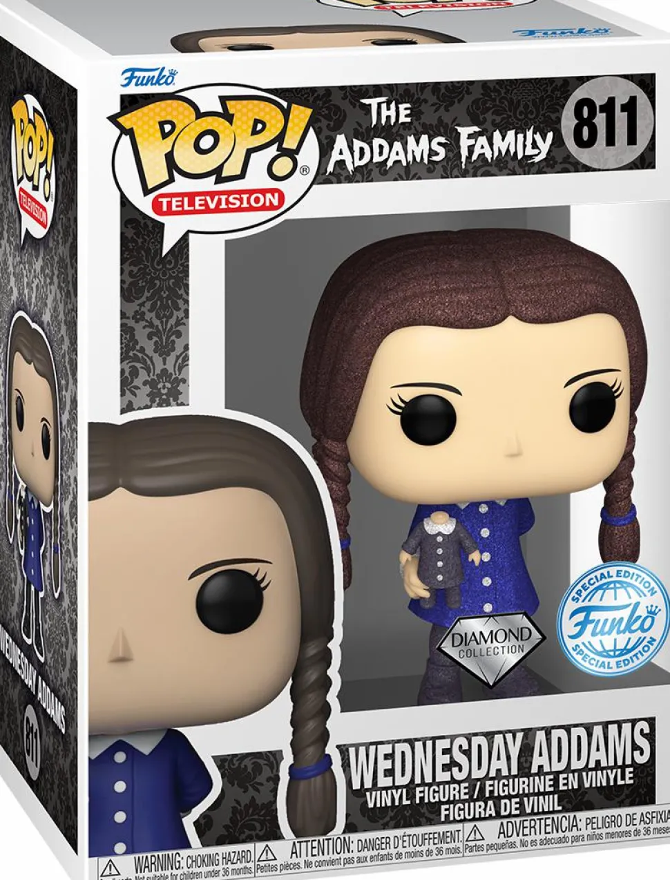 The Addams Family (1964) - Wednesday Diamond Glitter Pop! Vinyl Figure