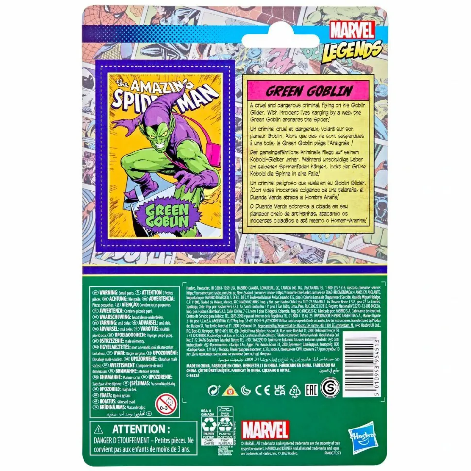 The Amazing Spider-Man - Green Goblin Retro Marvel Legends Kenner 3.75” Action Figure