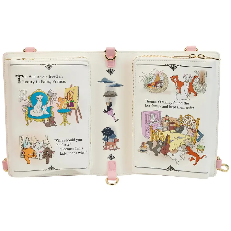 The Aristocats (1970) - Book 9” Faux Leather Convertible Crossbody Bag