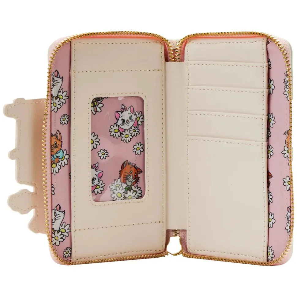 The Aristocats (1970) - Marie House 4” Faux Leather Zip-Around Wallet