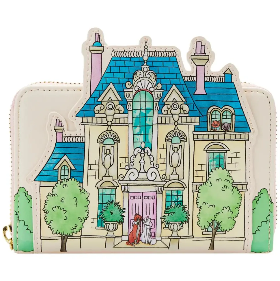 The Aristocats (1970) - Marie House 4” Faux Leather Zip-Around Wallet