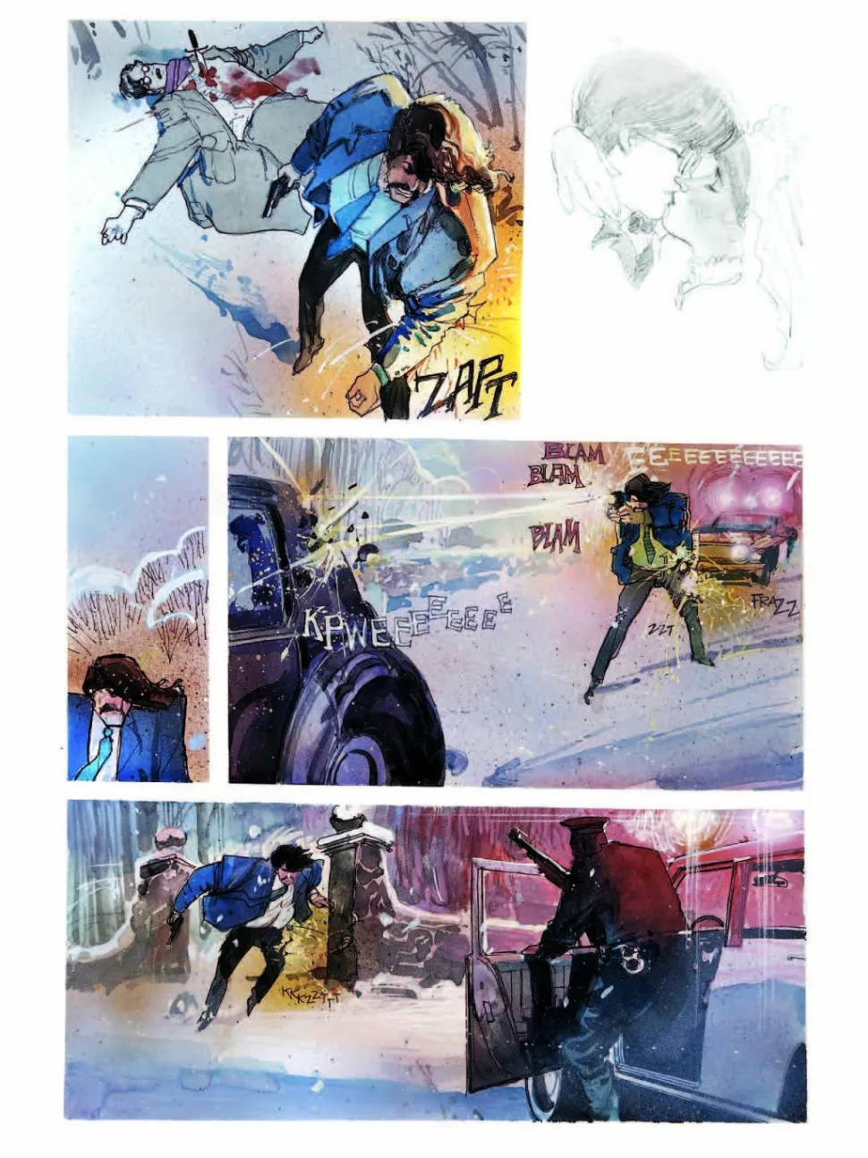 The Art of Painted Comics by Chris Lawrence Hardcover Book