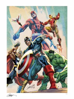 The Avengers - Avengers Assemble: Alpha #1 Fine Art Print by J. Scott Campbell
