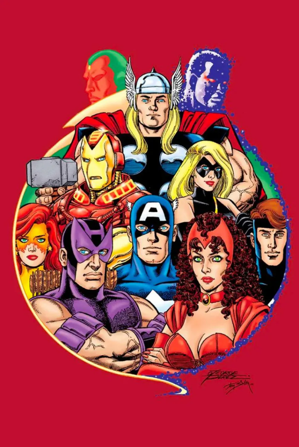 The Avengers - Avengers by Kurt Busiek and George Perez Omnibus Volume 01 Hardcover Book (DM Variant Cover)