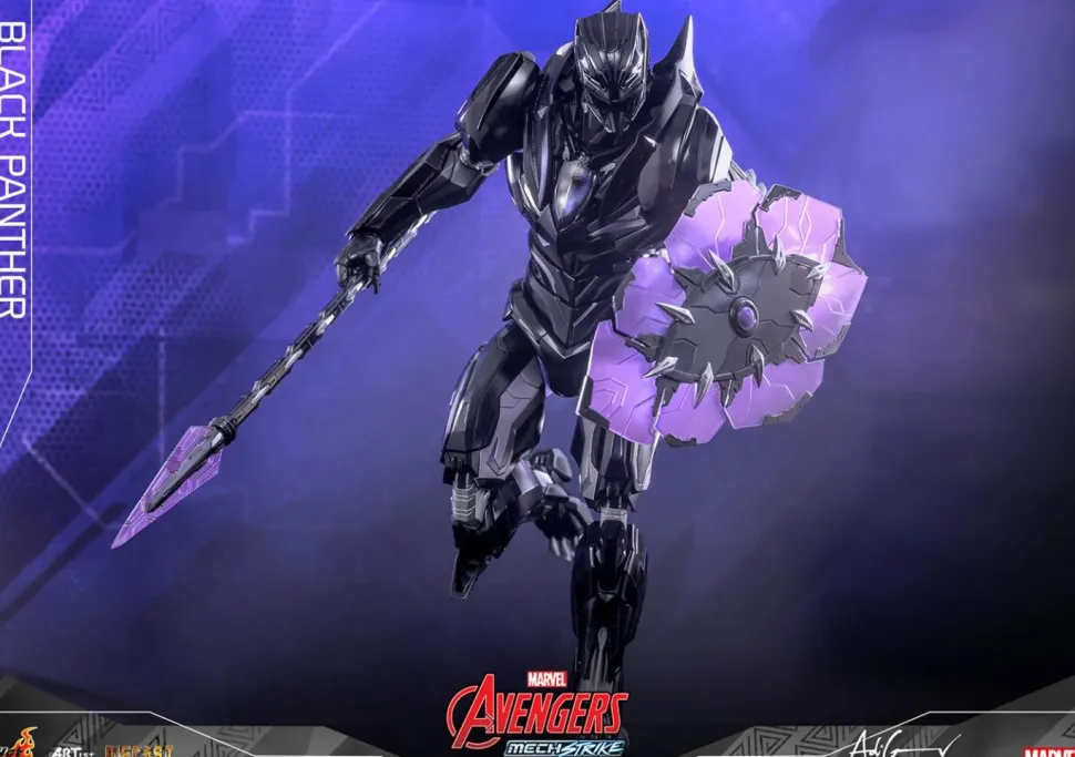 The Avengers - Black Panther in Mech Strike Armour 1/6th Scale Hot Toys Action Figure