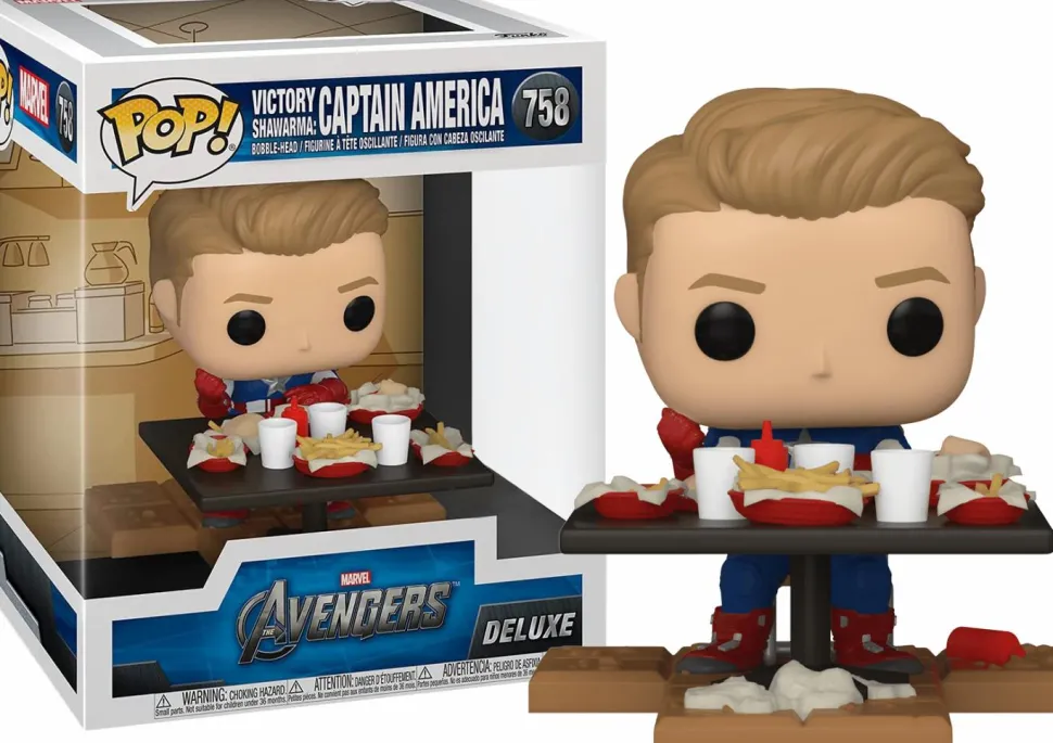 The Avengers - Captain America Victory Shawarma Diorama Deluxe Pop! Vinyl Figure