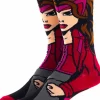 The Avengers - Scarlet Witch 360 Character Men’s Crew Socks (One Size)