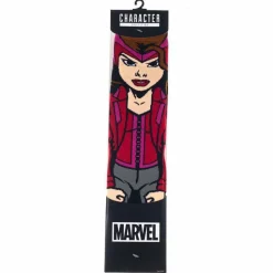 The Avengers - Scarlet Witch 360 Character Men’s Crew Socks (One Size)