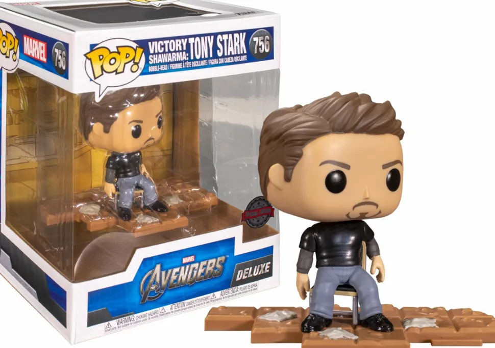 The Avengers - Tony Stark Victory Shawarma Diorama Deluxe Pop! Vinyl Figure