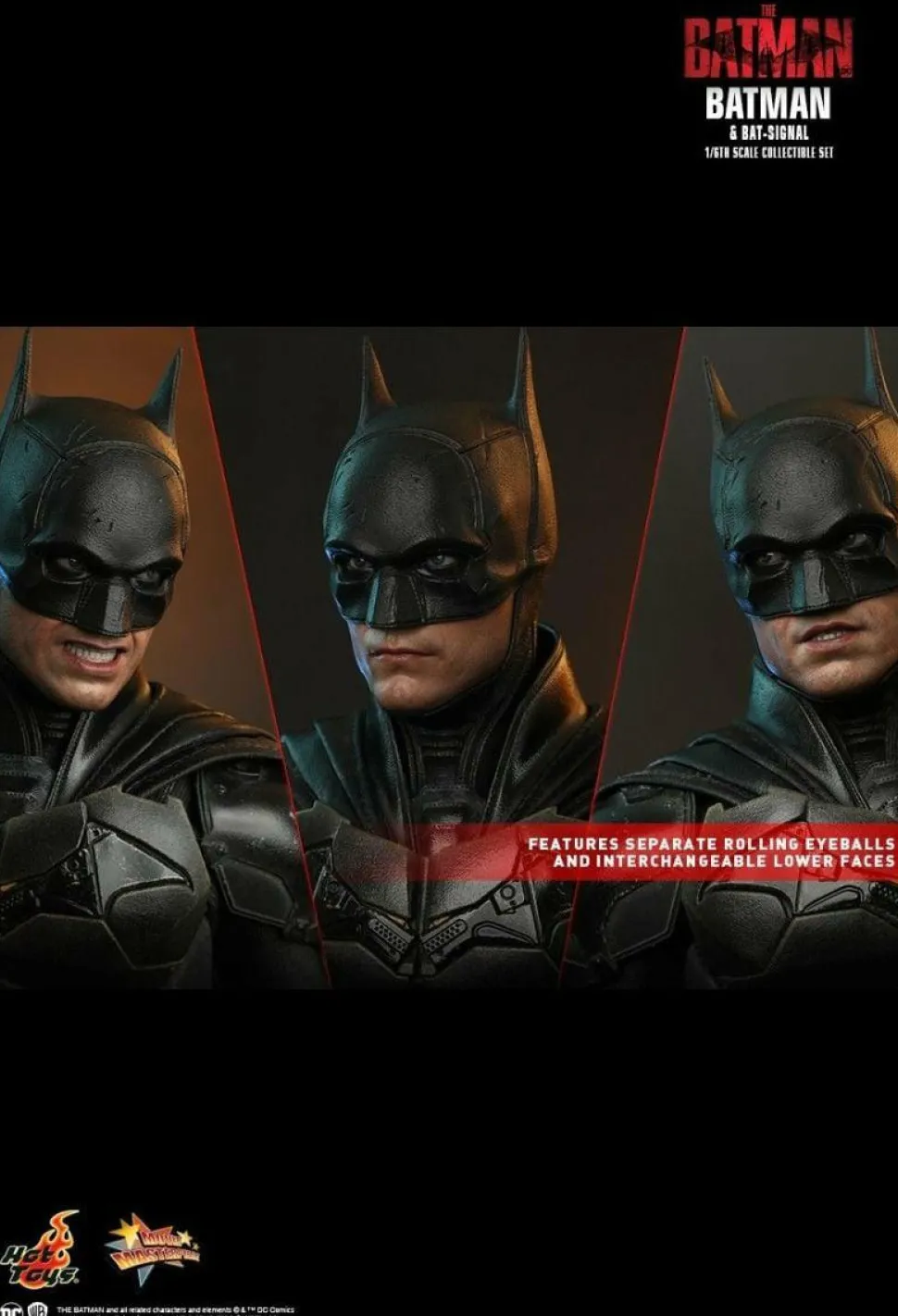 The Batman (2022) - Batman & Bat-Signal 1/6th Scale Hot Toys Action Figure Set
