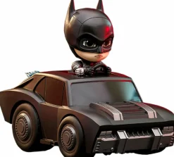 The Batman (2022) - Batman and Batmobile Cosbaby (S) Hot Toys Figure Set