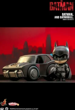 The Batman (2022) - Batman and Batmobile Cosbaby (S) Hot Toys Figure Set