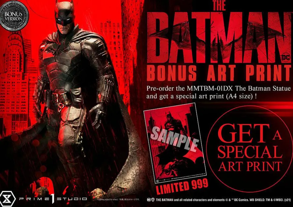 The Batman (2022) - Batman Special Art Edition Deluxe Bonus Version 1/3 Scale Statue