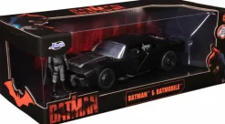 The Batman (2022) - Batman with Batmobile Hollywood Rides 1/24th Scale Die-Cast Vehicle Replica