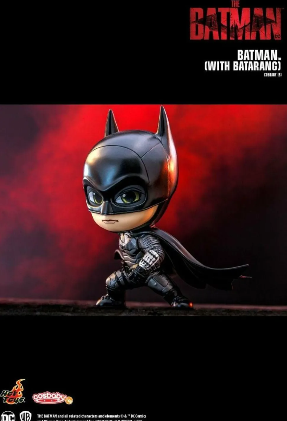 The Batman (2022) - Batman with Batarang Cosbaby (S) Hot Toys Figure