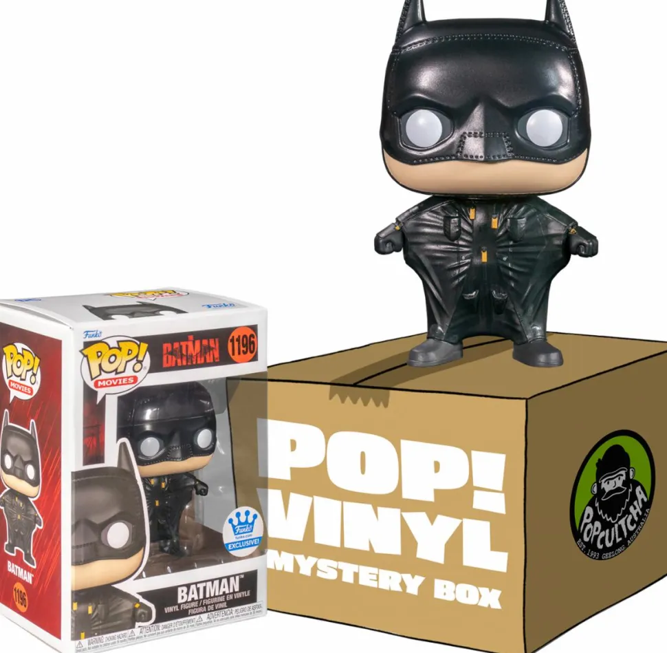 The Batman (2022) - Batman with Wingsuit Mystery Box (includes Batman & 3 Mystery Exclusive Pop! Vinyl Figures) (Funko / Popcultcha Exclusive)