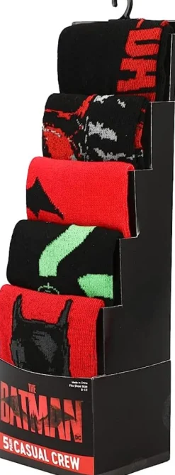 The Batman (2022) - Crew Socks 5-Pack (One Size)