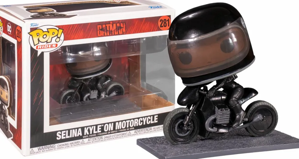 The Batman (2022) - Selina Kyle (Catwoman) with Motorcycle Pop! Rides Vinyl Figure