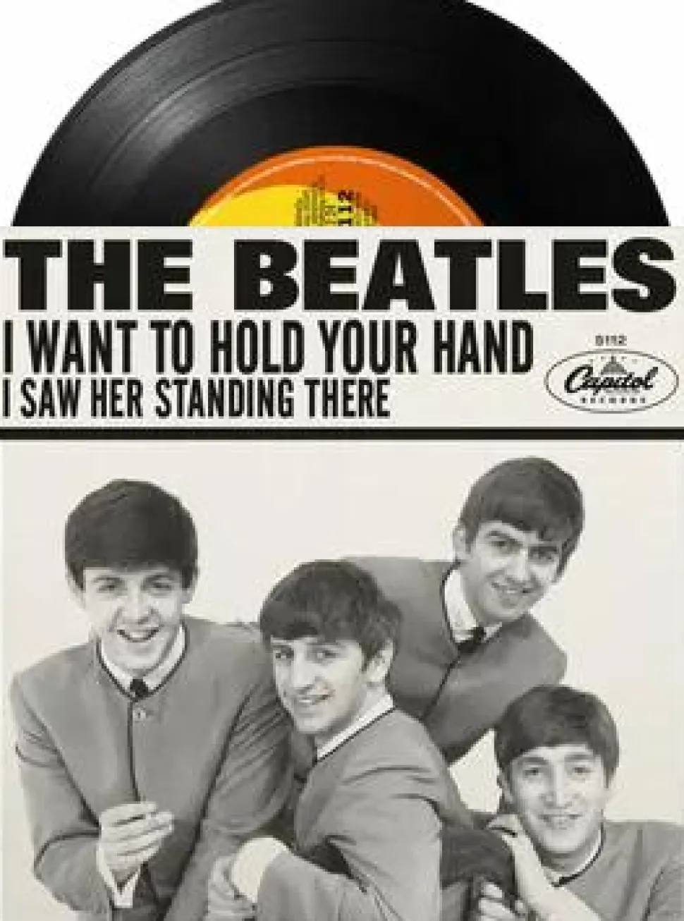 The Beatles - I Wanna Hold Your Hand / I Saw Her Standing There 7" Single Vinyl Record (2024 Record Store Day Black Friday Exclusive)