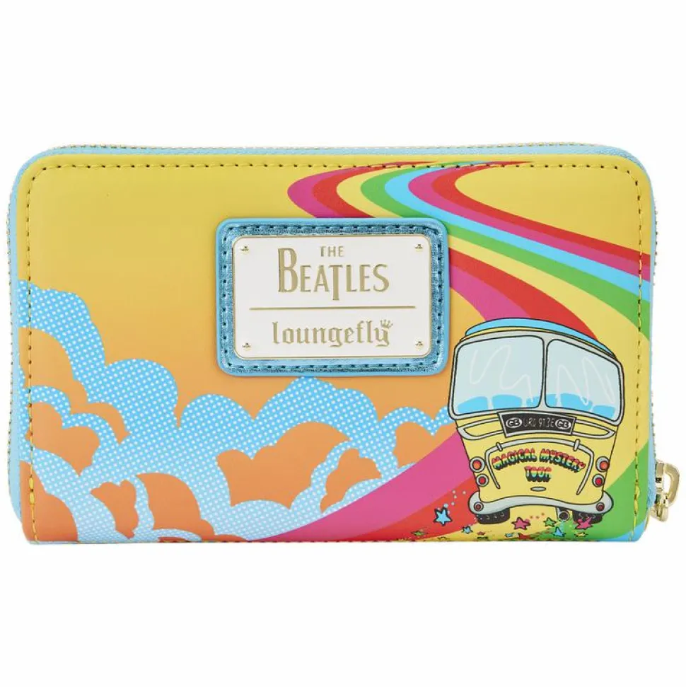The Beatles - Magical Mystery Tour Bus 4” Faux Leather Zip-Around Wallet