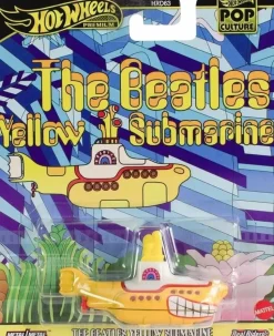 The Beatles - Yellow Submarine Hot Wheels Premium Pop Culture Real Riders 1/64th Scale Die-Cast Vehicle Replica (2025 Mix #2)