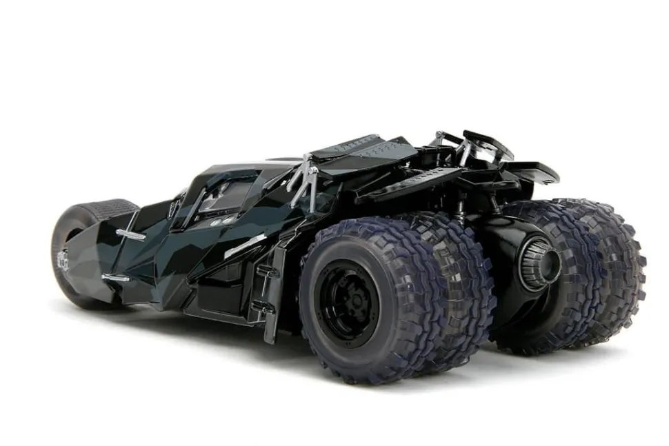 The Dark Knight (2008) - Batman & Tumbler Batmobile (Black Camo) 1/24th Scale Figure & Die-Cast Vehicle Replica Set (2023 SDCC Exclusive)