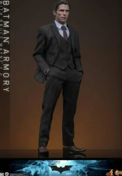 The Dark Knight (2008) - Batman Armory with Bruce Wayne (2.0) 1/6th Scale Hot Toys Action Figure Set