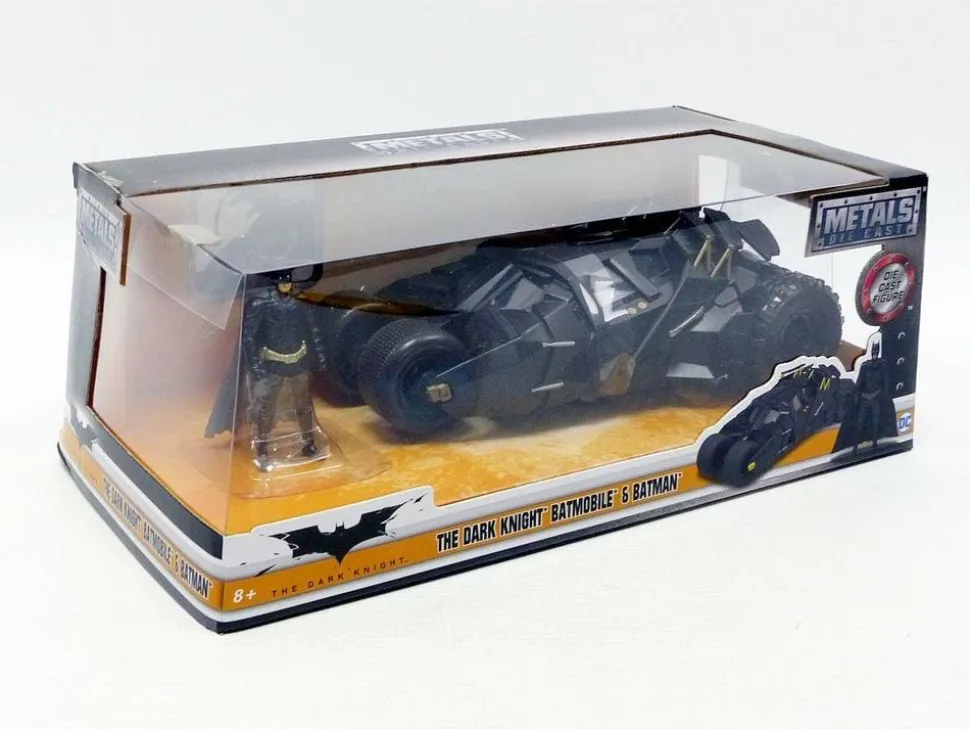 The Dark Knight (2008) - Batman with Batmobile Tumbler Hollywood Rides 1/24th Scale Die-Cast Vehicle Replica