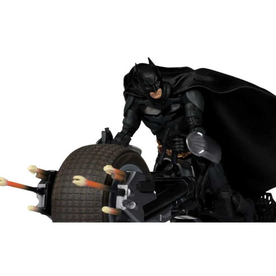 The Dark Knight Rises (2012) - Batman & Batpod DC Multiverse Gold Label 7" Scale Action Figure Vehicle 2-Pack