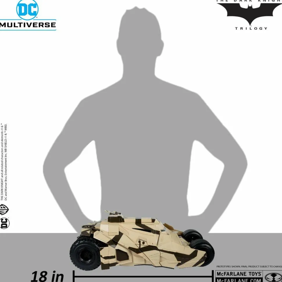 The Dark Knight Rises (2012) - Camouflage Tumbler Batmobile DC Multiverse Gold Label 7" Scale Action Figure Vehicle
