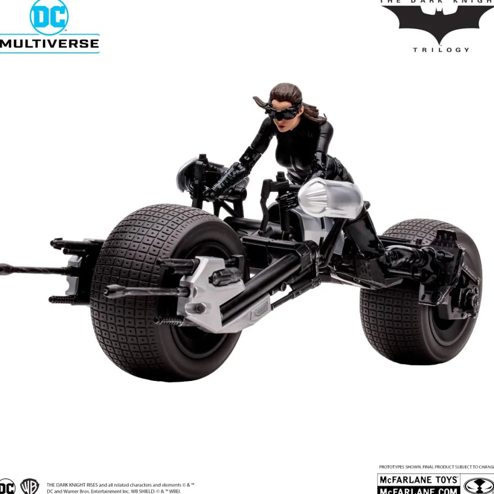 The Dark Knight Rises (2012) - Catwoman & Batpod DC Multiverse Gold Label 7" Scale Action Figure Vehicle 2-Pack