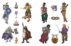 The Dungeonmeister RPG Sticker Book: 500+ Stickers to Level Up Your Campaign Paperback Book