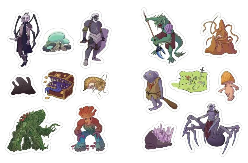 The Dungeonmeister RPG Sticker Book: 500+ Stickers to Level Up Your Campaign Paperback Book