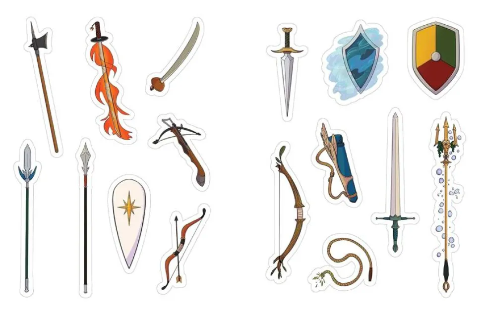 The Dungeonmeister RPG Sticker Book: 500+ Stickers to Level Up Your Campaign Paperback Book