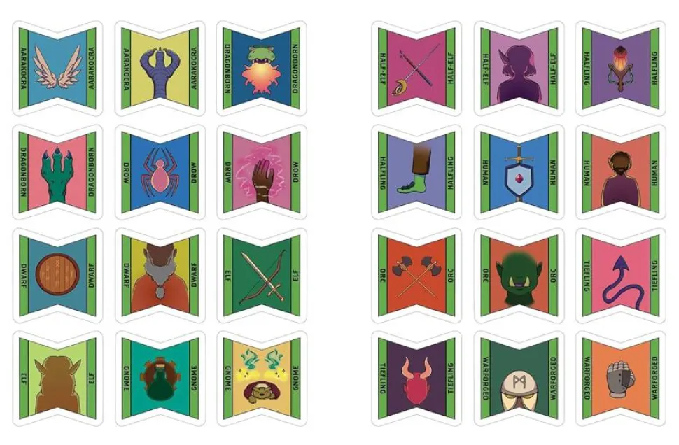 The Dungeonmeister RPG Sticker Book: 500+ Stickers to Level Up Your Campaign Paperback Book