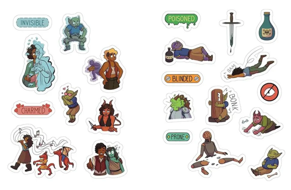 The Dungeonmeister RPG Sticker Book: 500+ Stickers to Level Up Your Campaign Paperback Book
