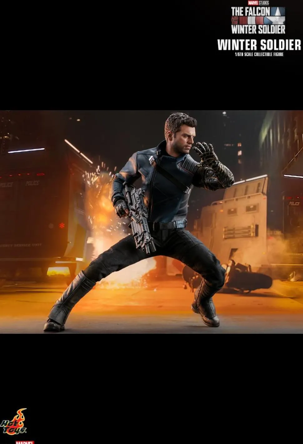 The Falcon and the Winter Soldier - Captain America & Winter Solider Hot Toys 1/6th Scale Action Figure Bundle (Set of 2)