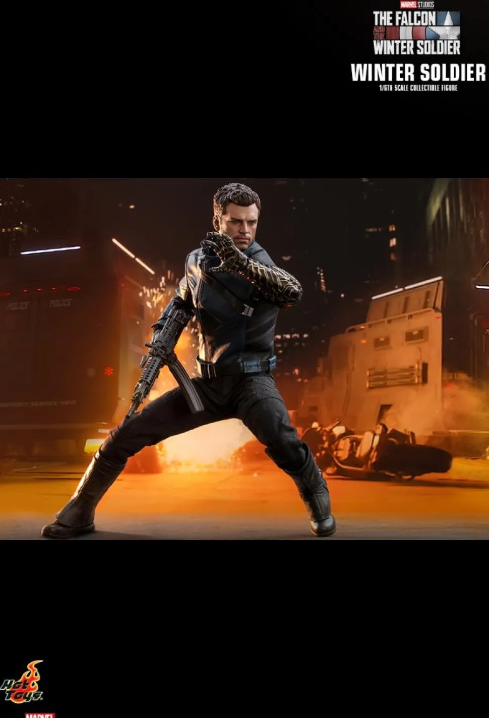 The Falcon and the Winter Soldier - Captain America & Winter Solider Hot Toys 1/6th Scale Action Figure Bundle (Set of 2)