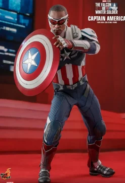 The Falcon and the Winter Soldier - Captain America & Winter Solider Hot Toys 1/6th Scale Action Figure Bundle (Set of 2)